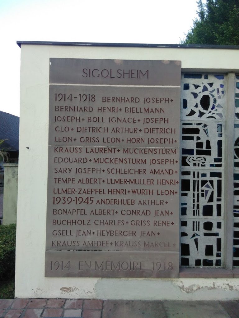 Sigholsheim War Memorial 1