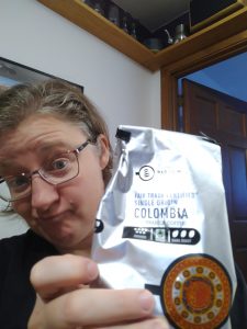 Aldi brand dark roast coffee from Columbia