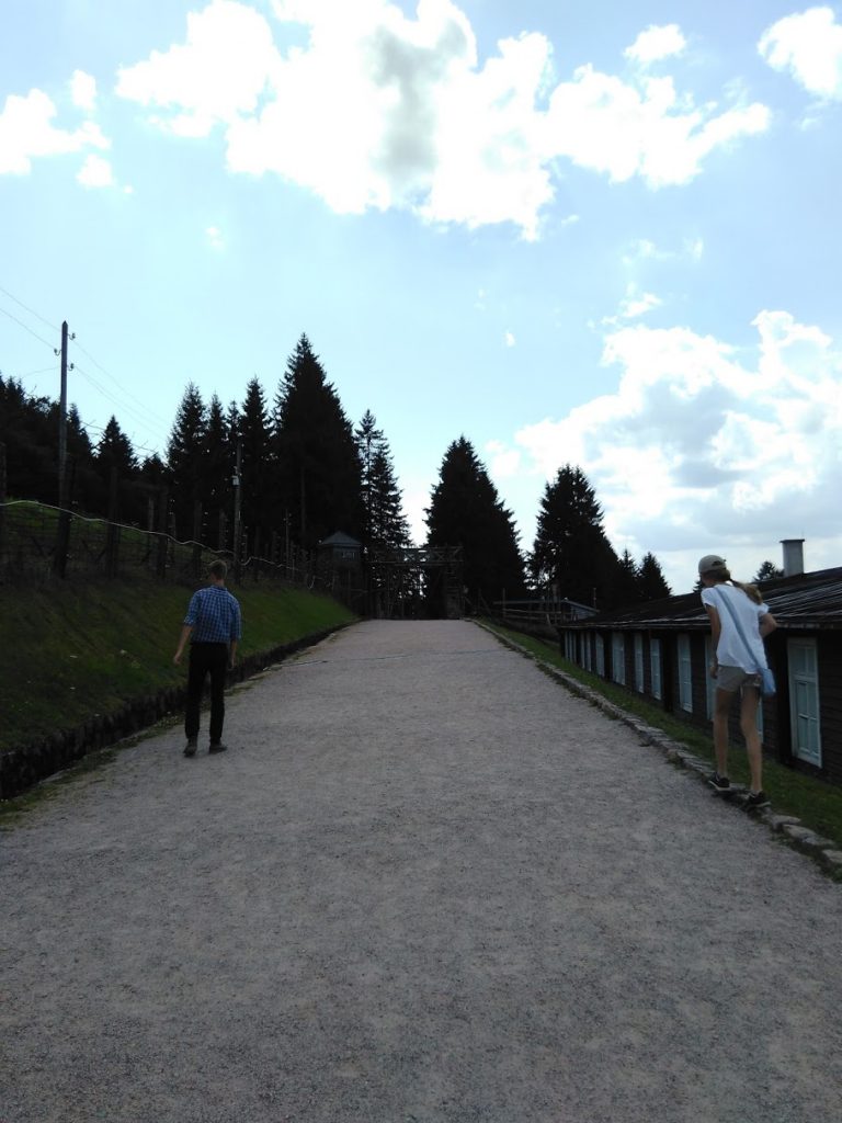 Walking towards the gate - KL-Natzweiler (Struthof) concentration camp